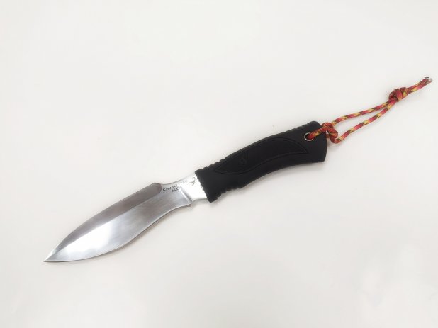  Нож  « БУЙВОЛ »  сталь 95Х18. резиновая рукоятка. 